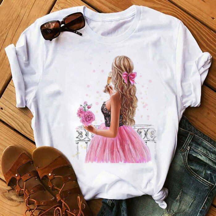 Sunflower Black T-Shirt Loose Short Sleeve T-Shirt - Image 5