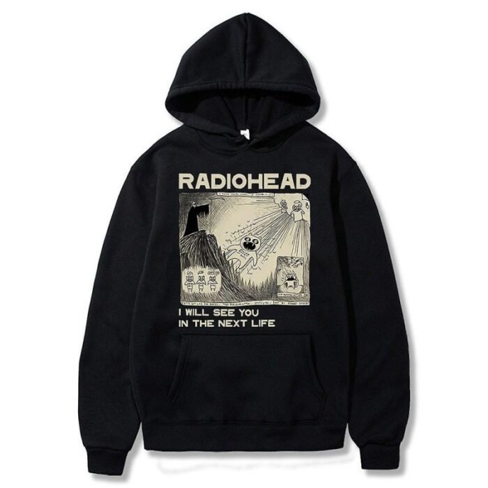 Vintage Radiohead Hoodie Men Fashion Oversized Hoodies - Image 7