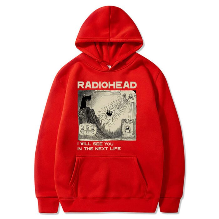 Vintage Radiohead Hoodie Men Fashion Oversized Hoodies - Image 5