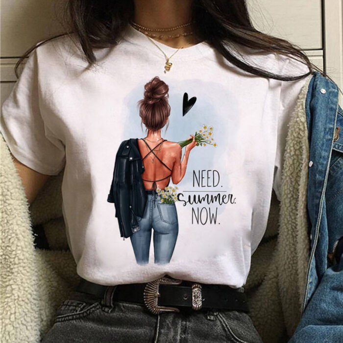 Sunflower Black T-Shirt Loose Short Sleeve T-Shirt - Image 9