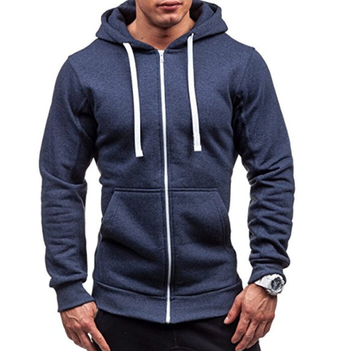 Men Black Hip Hop Mantle Hoodies - Image 7