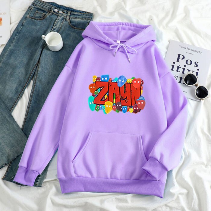 Color Art ZAYN Printed Letter Hoodie Hoodies For Men And Women - Image 3