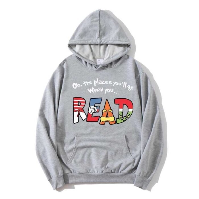 Autumn And Winter European And American Color Letter Printing Hooded Casual Sweatshirt - Image 2