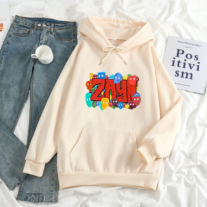 Color Art ZAYN Printed Letter Hoodie Hoodies For Men And Women - Image 6