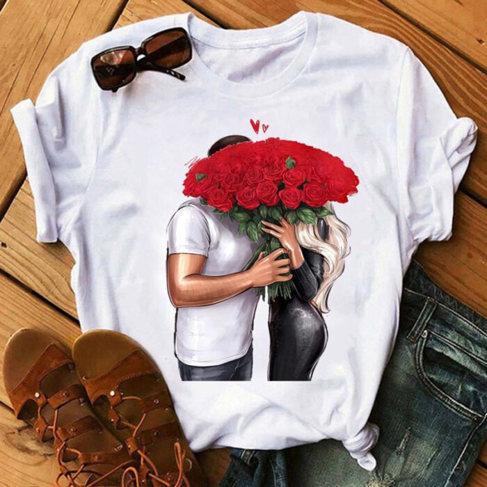 Sunflower Black T-Shirt Loose Short Sleeve T-Shirt - Image 7