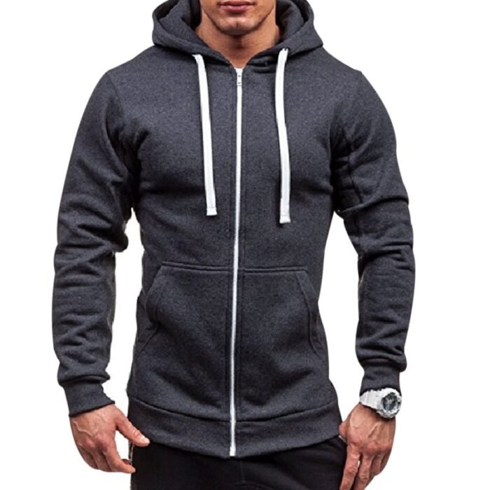 Men Black Hip Hop Mantle Hoodies - Image 6