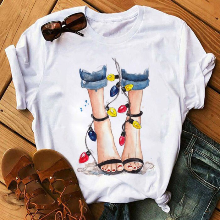 Sunflower Black T-Shirt Loose Short Sleeve T-Shirt - Image 3