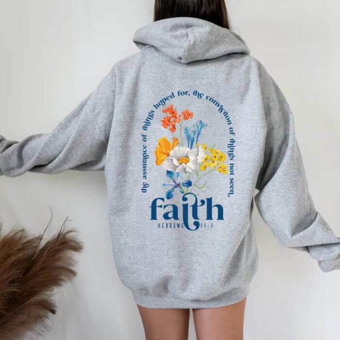 Aesthetic Christian Hoodies Bible Verse Hoodie Women - Image 9